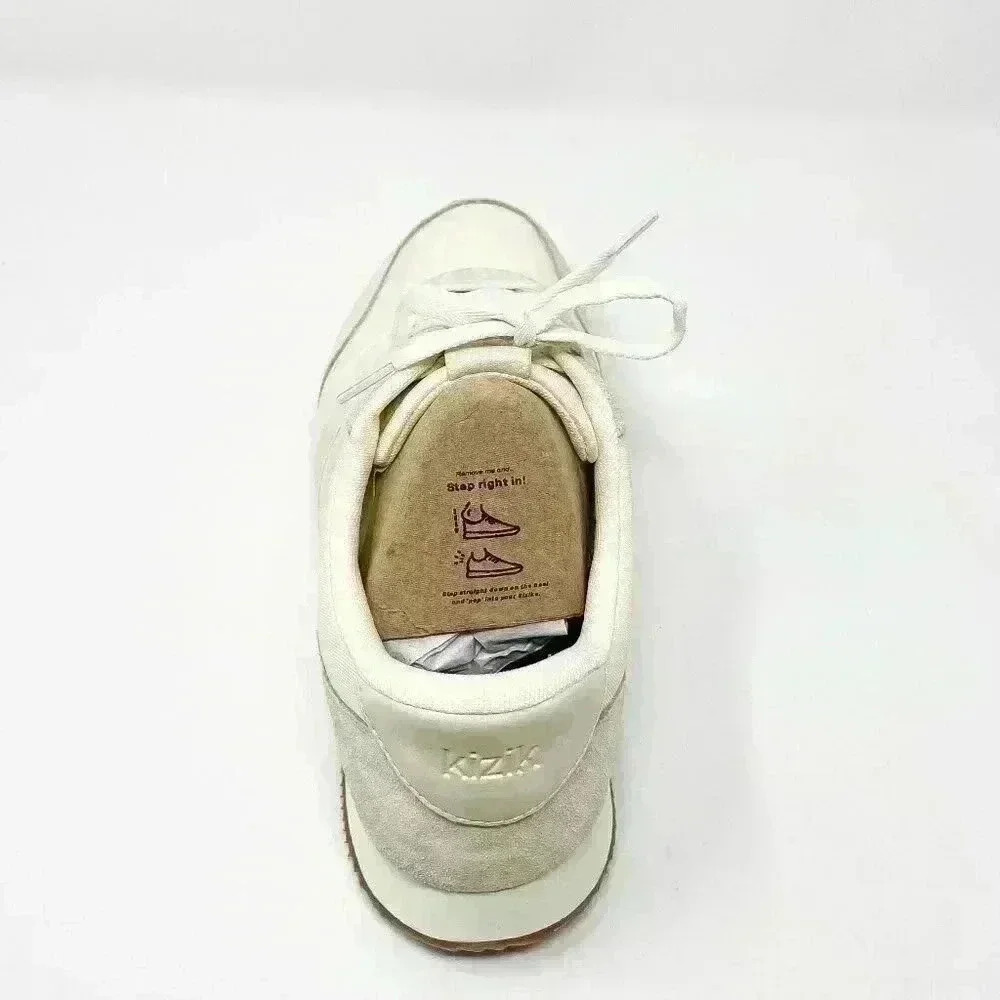 BRAND NEW IN BOX Kizik Milan Men's Sneaker Bone Cream Beige Color multi sizes - Picture 9 of 12